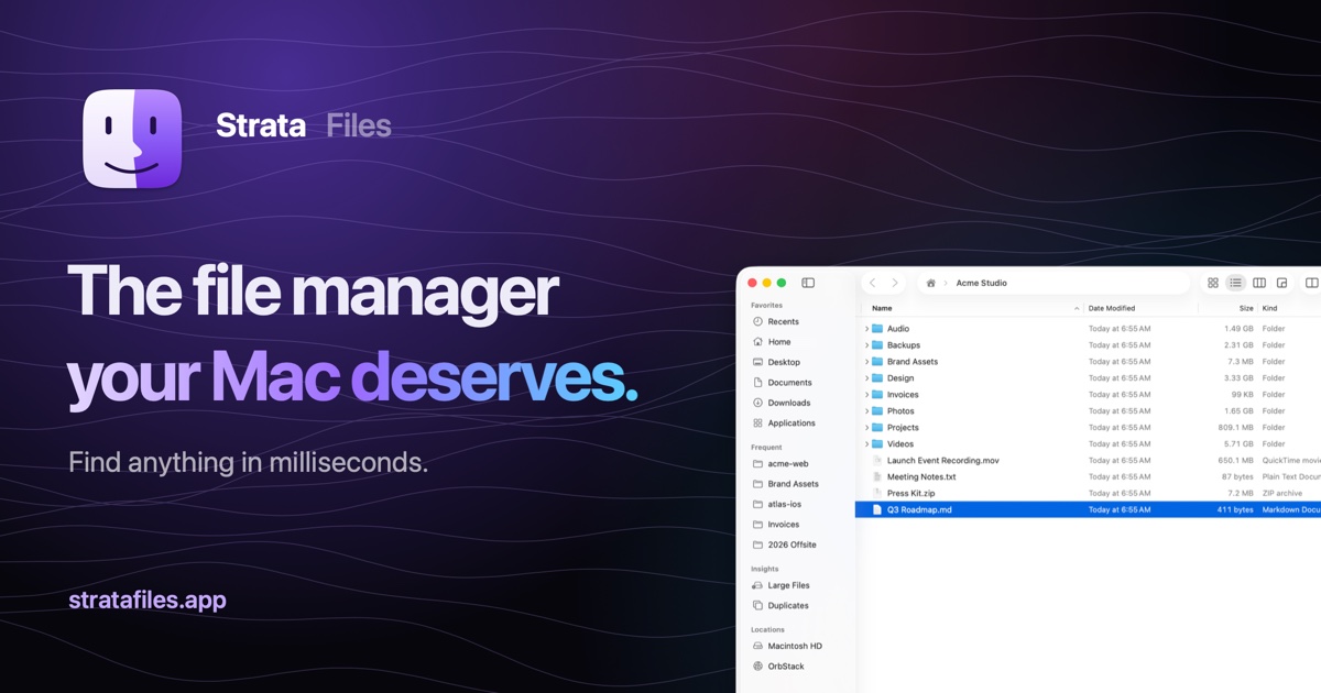 Strata Files screenshot